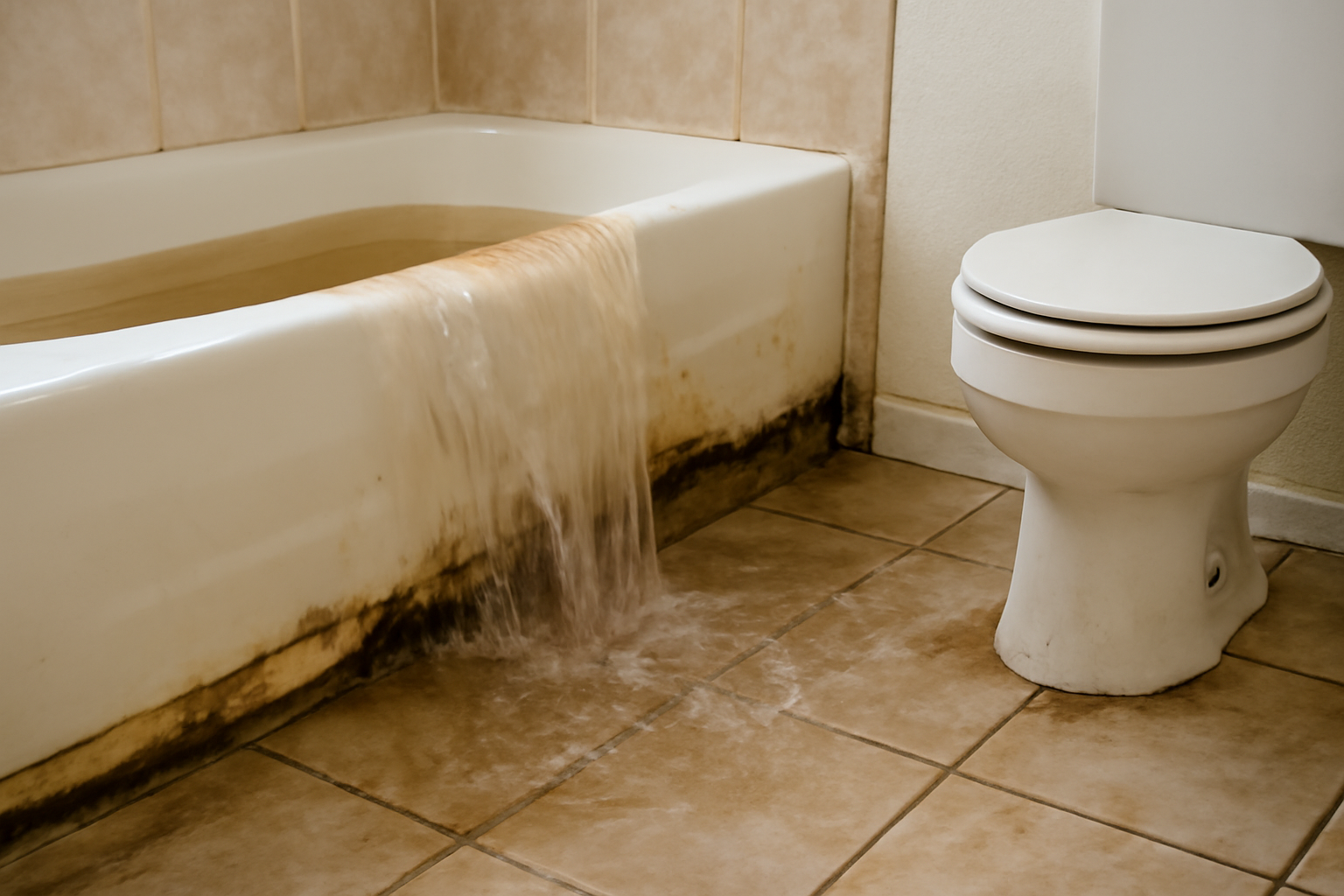 Bathtub Overflow Water Removal in Acworth, GA