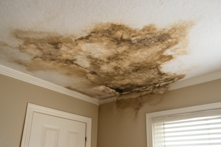 Ceiling Drywall Water Damage Restoration