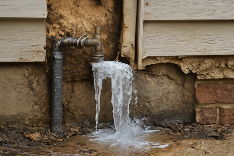 Frozen Pipe Water Removal
