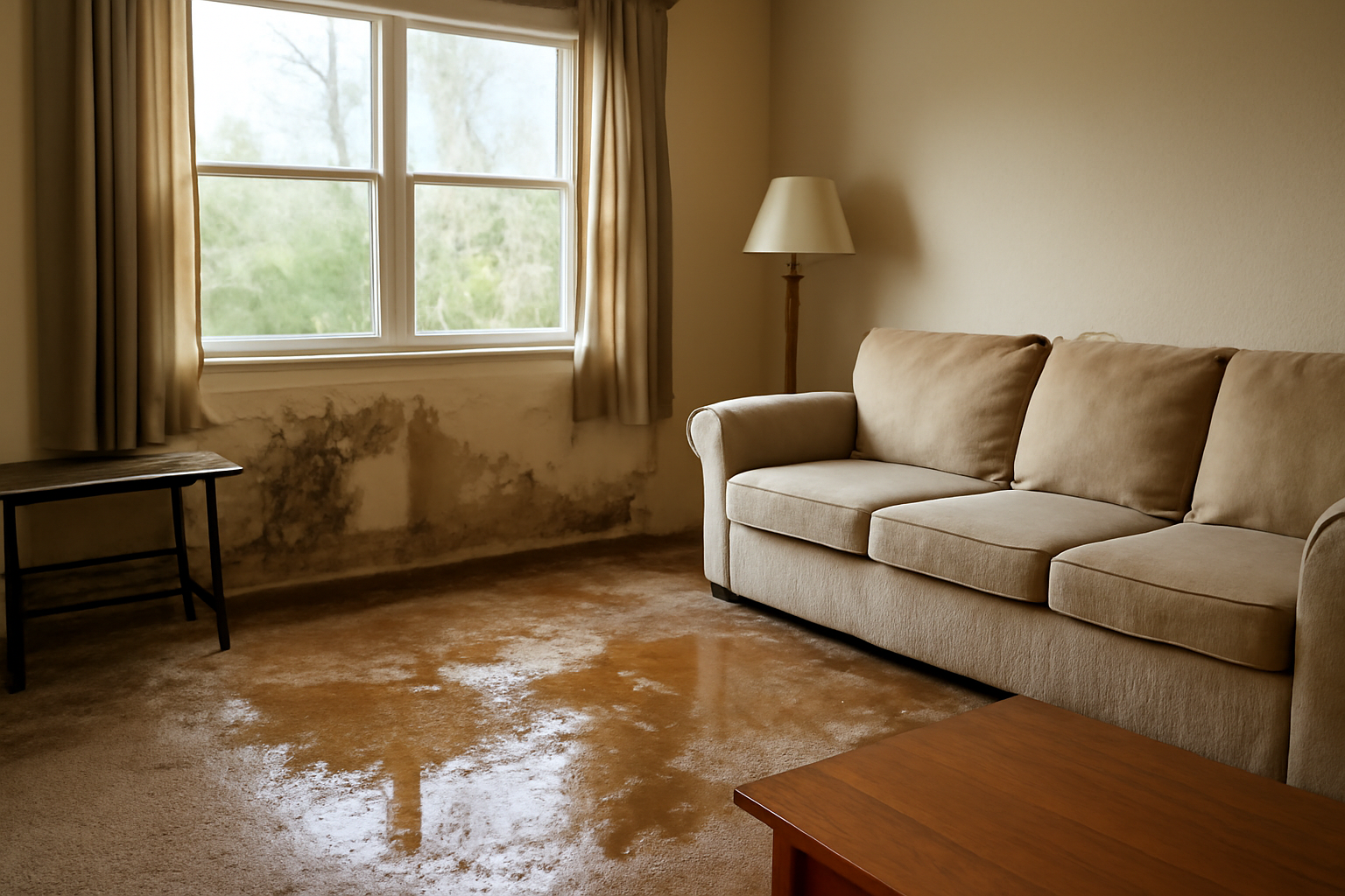 Living Room Water Removal in Acworth, GA
