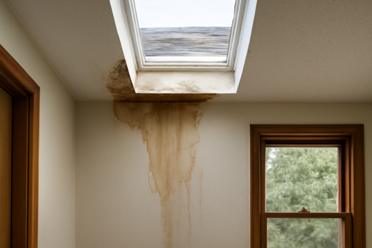 Skylight Leak Water Removal