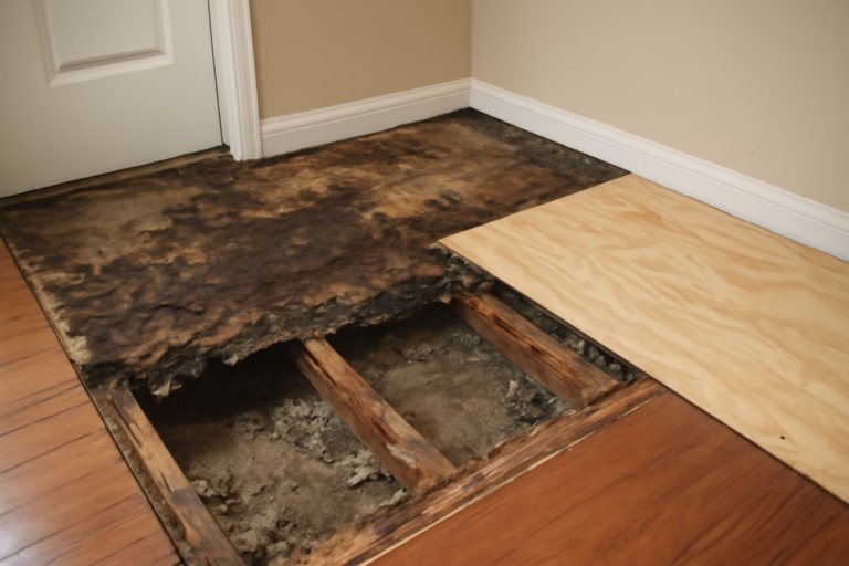 Subfloor Water Damage Repair