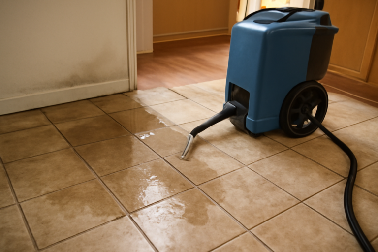 Tile Floor Water Extraction