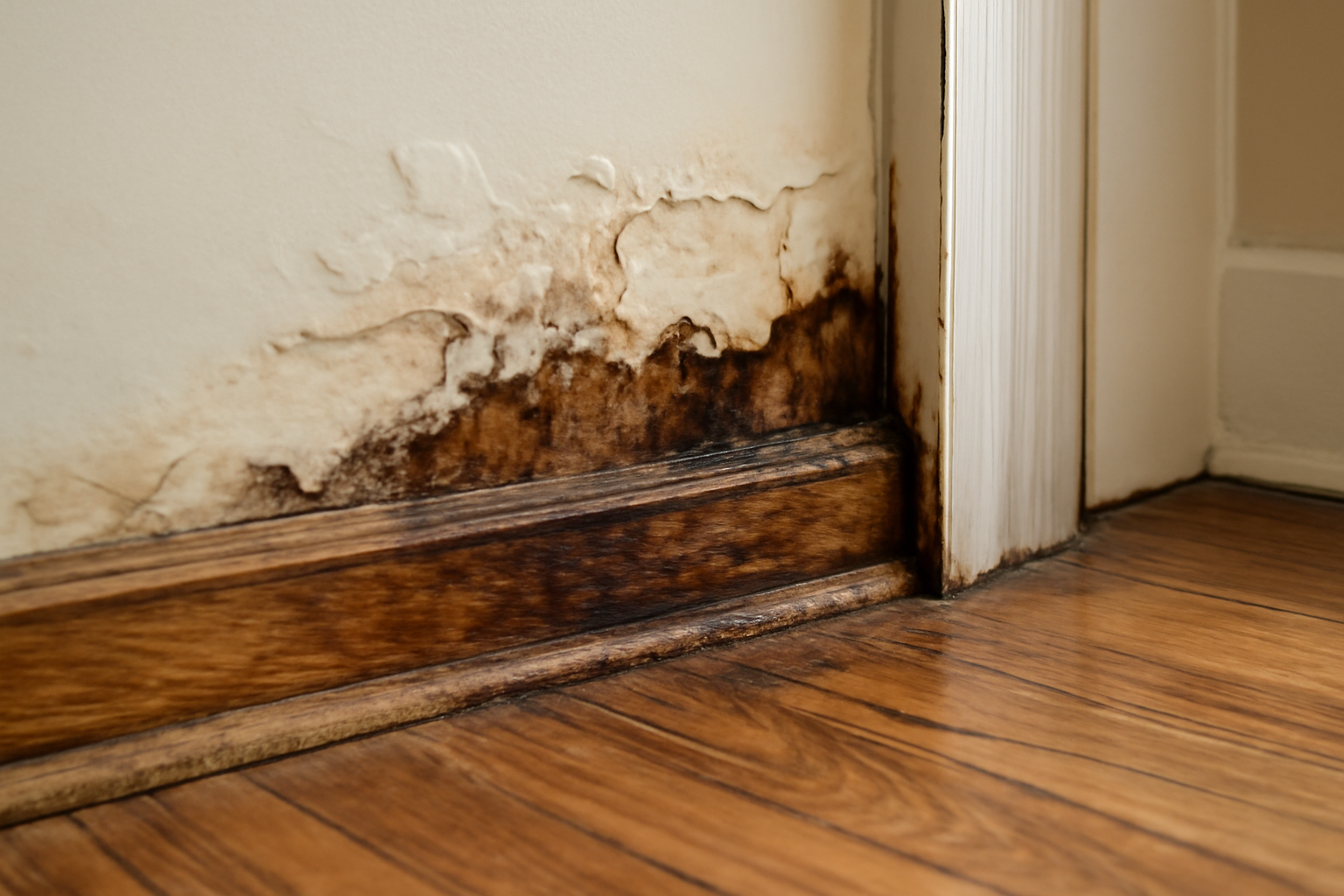 Wood Trim Water Damage Restoration in Acworth, GA